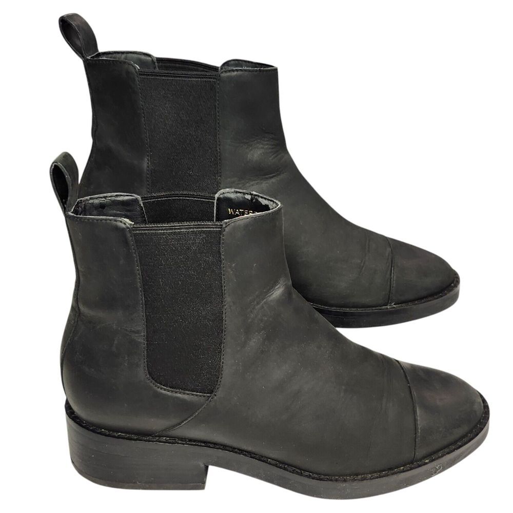 COLE HAAN Women's‎ Mara Grand Chelsea Waterproof Black Nubuck Ankle Boot Sz 7 B